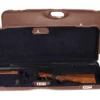Negrini #1653PL/5039 Luxury Leather High Rib Trap/Sporting Combo Shotgun Case